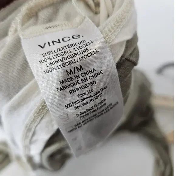 Vince Women's Green Double-Layer Long-Sleeve T-Shirt Top Size M Lightweight - Picture 5 of 7